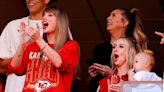 Taylor Swift and Brittany Mahomes — Plus Baby Bronze — Dance and Cheer Together During Chiefs-Chargers Game