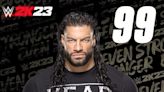 Roman Reigns Makes History With 99 Overall Rating In WWE 2K23