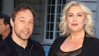 Stephen Graham and his wife Hannah Walters look chic as they pose hand-in-hand at the UK premiere of Johnny Depp's new film Jeanne du Barry