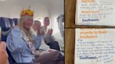 Southwest Airlines surprises bride-to-be with celebration and luv notes at 35,000 feet