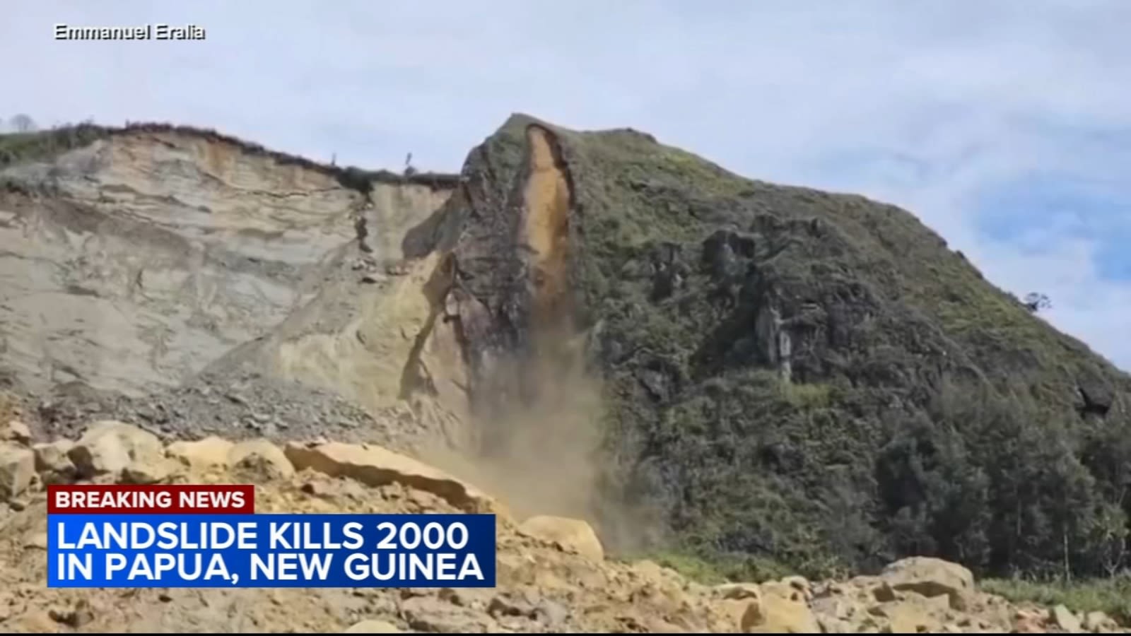 As many as 2,000 people feared buried by massive landslide in Papua New Guinea