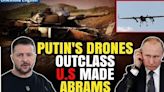 Putin's Drones Mock U.S Made Abrams Tanks On Battlefield | Watch Ukraine Army Lose Big War Machines