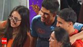 Watch: Shubman Gill touches Abhishek Sharma's mother's feet, melts hearts | Cricket News - Times of India