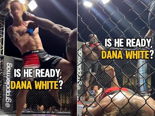 Video: Dana White’s Contender Series alum’s brutal KO perfectly filmed from craziest angle you might ever see