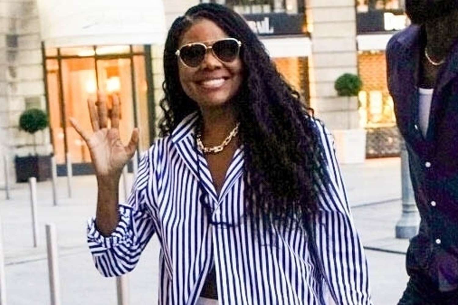 Gabrielle Union's Classic Striped Button-Up Is the Gold Medalist of Her Paris Olympics Wardrobe