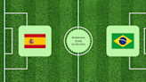 Pronóstico España vs Brasil 26/03/2024 Amistosos