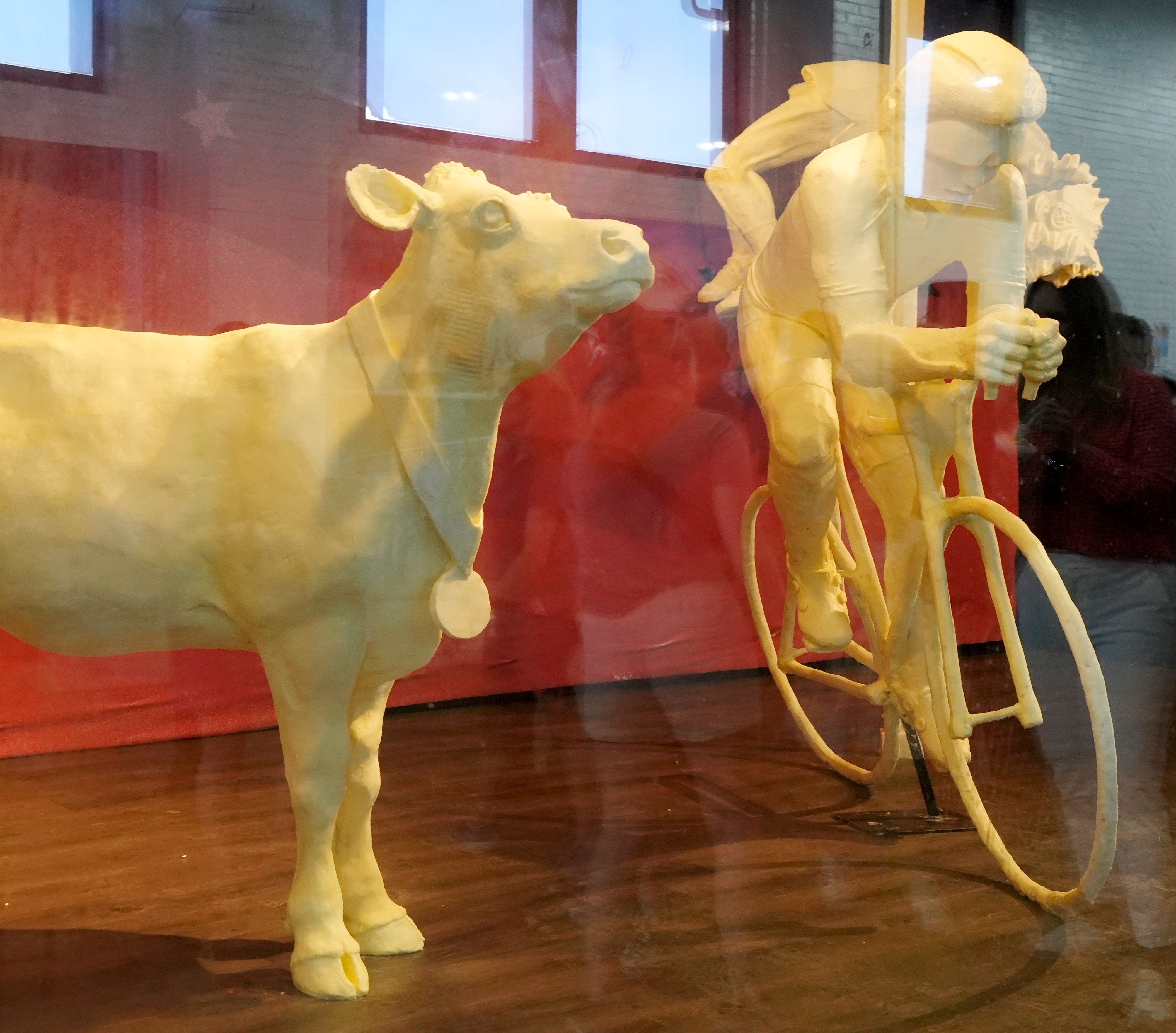 Ohio State Fair's 2024 butter cow display honors nation's athletes