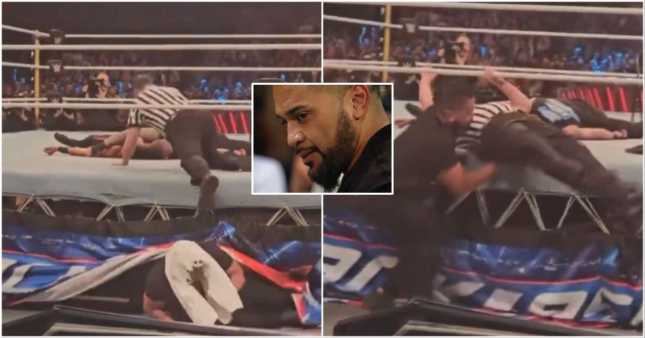 Ringside footage of Tanga Loa botching his WWE debut at Backlash goes viral