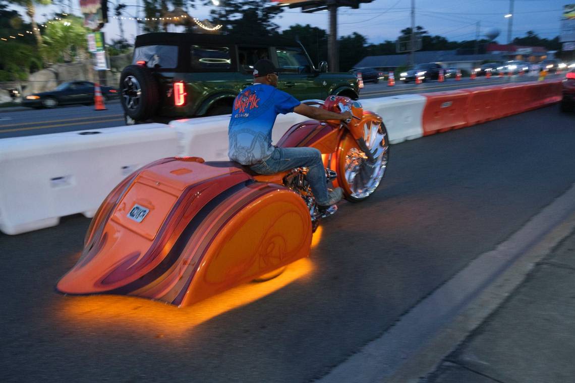 Custom-painted, stereo-covered motorcycles are in at Black Bike Week. Take a look here
