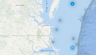 Great white shark pings off coast of Outer Banks