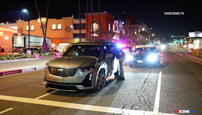 Police pursuit ends near LAX; 4 arrested