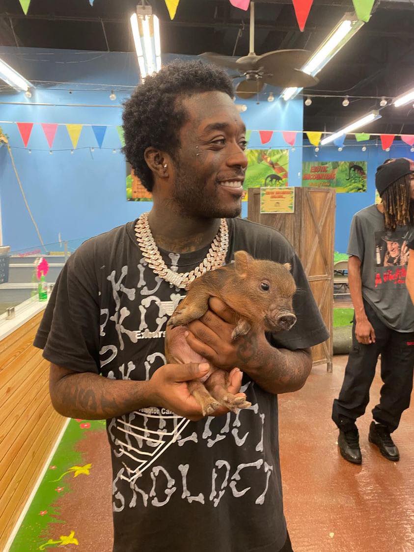 Rapper Lil Uzi Vert visits NJ Exotic Pets in Lodi, goes home with a new pet pig