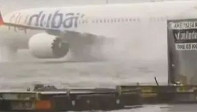 Dubai Airport left underwater as flash floods turn runways into lake