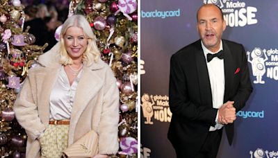 Denise Van Outen and Johnny Vaughan spotted filming together in Mersea