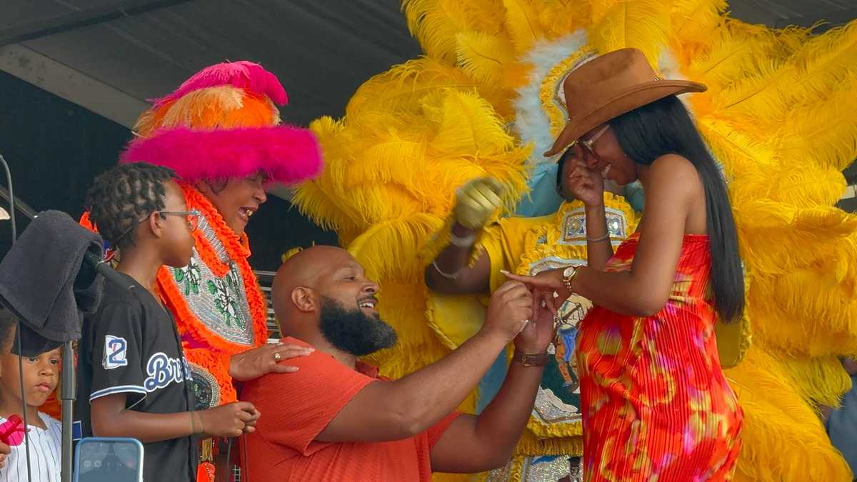 WATCH: New Orleans couple gets engaged at Jazz Fest