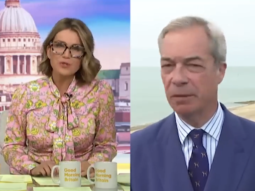 GMB slammed with Ofcom complaints over Susanna Reid interview that riled Nigel Farage