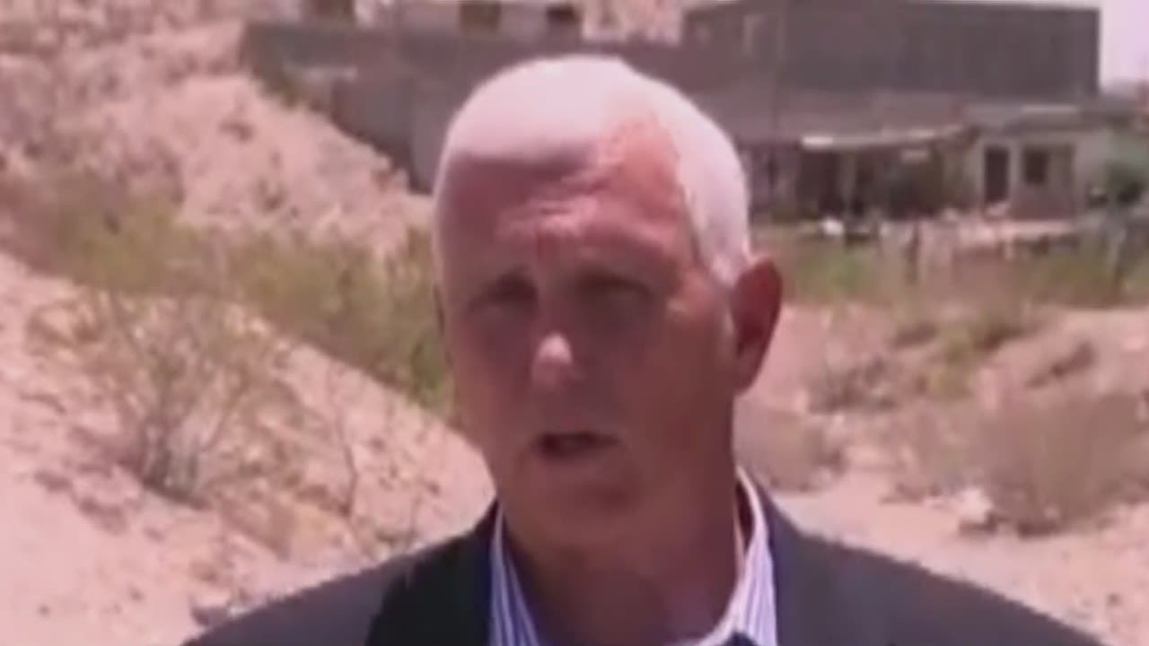 Former VP Mike Pence visits the southern border