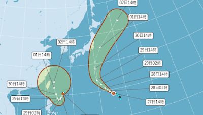 燕子颱風生成緊接著還有山陀兒！恐發海陸警影響最大時間曝