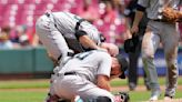 Marlins pitcher Daniel Castano OK after hit in head by 104 mph line drive