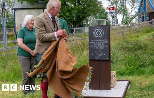 King Charles visits world class Highland peatlands