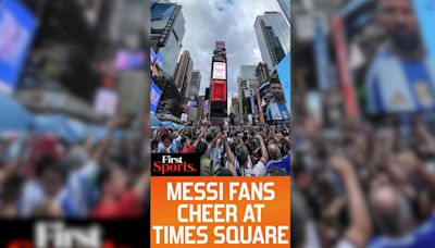 Messi Fandom Reaches America, Times Square Flooded With Fans