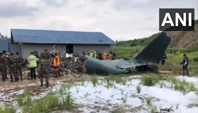 18 killed as plane crashes during takeoff at Kathmandu airport