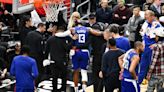 Paul George helped off court after apparent knee injury in Thunder-Clippers
