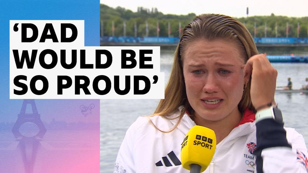 Paris 2024 rowing: Lola Anderson and Hannah Scott's interview after winning gold