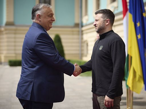 Hungary's Russia-friendly leader is in Ukraine. It's his first visit since the war began