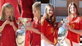 La imagen viral de las infantas con el trofeo de la Eurocopa: de 2012 a 2024
