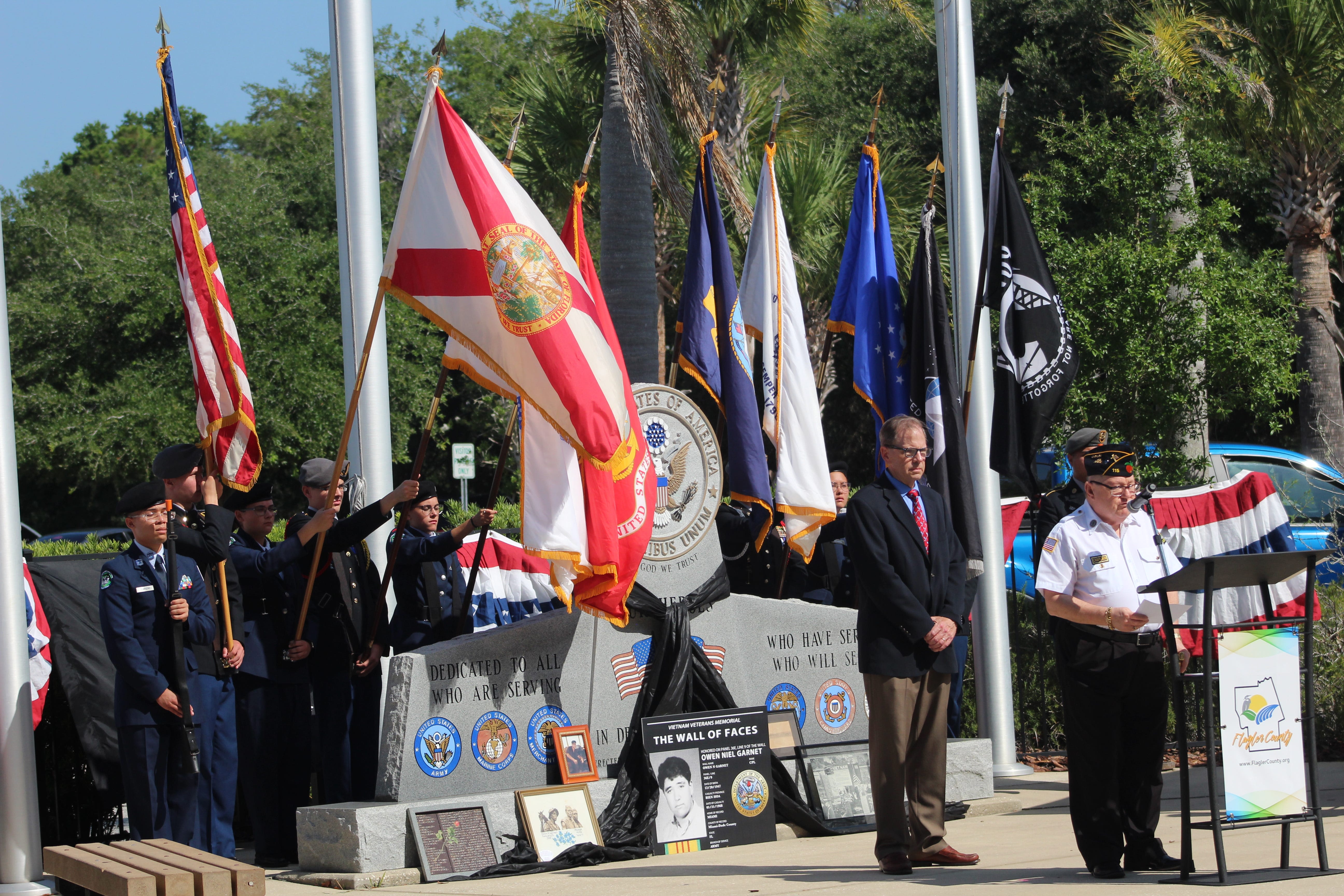 Florida State Guard executive director speaks at Flagler County Memorial Day ceremony