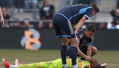 Union goalkeeper Andre Blake had surgery to clean up his injured knee