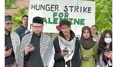 Estudiantes pro-Palestina, en Princeton