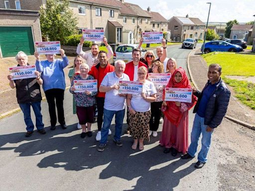 WATCH: Thurso neighbours share £1.95m Postcode Lottery jackpot!