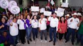 Gaby Hernández y Cristian Mijares sostienen encuentro con estructurales del PRI en Tlahualilo