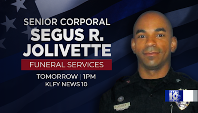 Funeral services for Lafayette police officer, Sr. Cpl. Segus Jolivette
