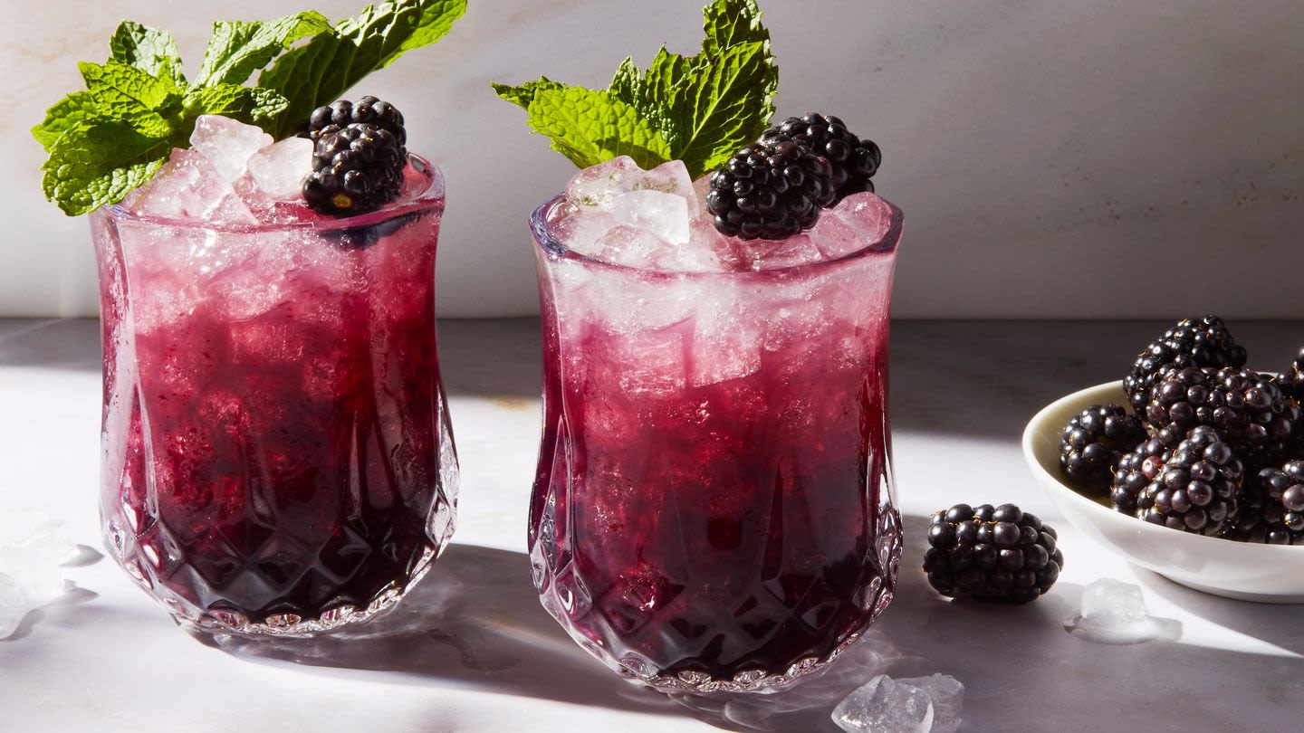 This Blackberry-Mint Julep Is Our Favorite Way To Shake Up The Classic Cocktail