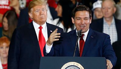 Trump, DeSantis put personal primary fight behind them, 'Ron, I love that you're back'