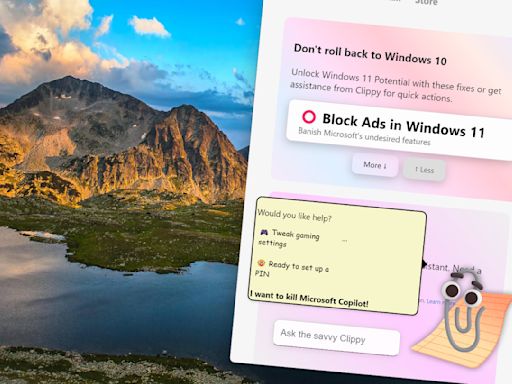 Clippy, the infamous paperclip, is here to debloat Windows 11 and save you from ads