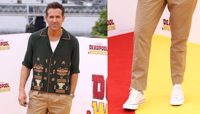 Why Ryan Reynolds Stepped Out in These Converse Sneakers for ‘Deadpool & Wolverine’ London Press Tour