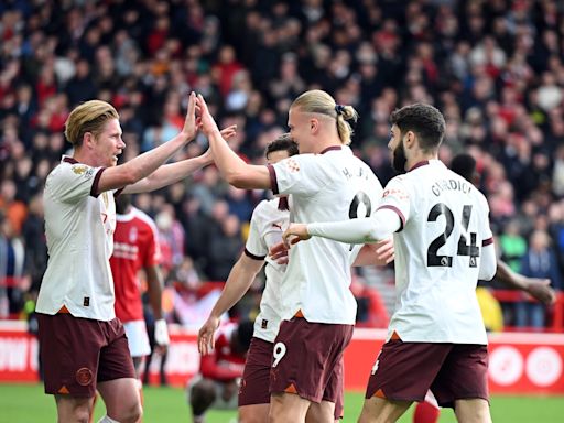 Nottingham Forest 0-2 Manchester City: Champs escape City Ground