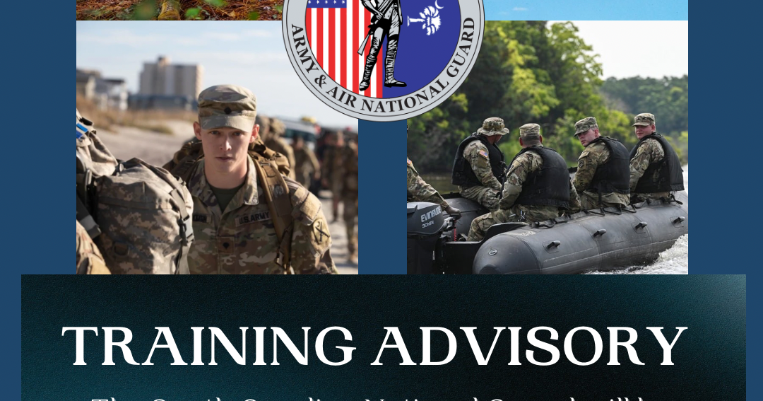 Expect increased military presence during S.C. National Guard training