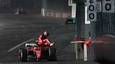 F1: Las Vegas Grand Prix practice halted after Ferrari's Carlos Sainz hits loose manhole cover at about 200mph