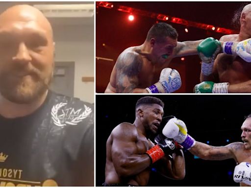 Tyson Fury's video message to Anthony Joshua after he lost to Oleksandr Usyk looks awkward now
