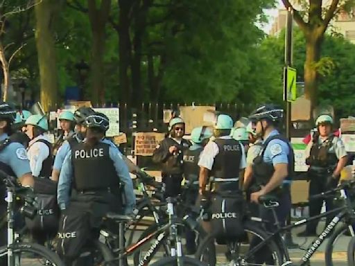 Police taking down pro-Palestinian encampment at DePaul University