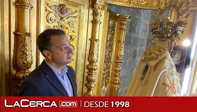 Manuel Serrano pone en valor el enorme cariño y la devoción que los albaceteños sienten por la Patrona de Albacete durante su visita al Camarín de la Virgen de los Llanos