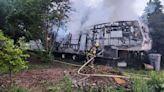 Lebanon firefighters respond to blaze that consumed fifth-wheel trailer