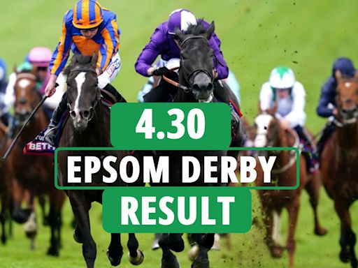 Who won the Epsom Derby 2024? Full results and finishing order