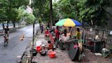 Several hawkers back near animal resources department (ARD) building in Salt Lake