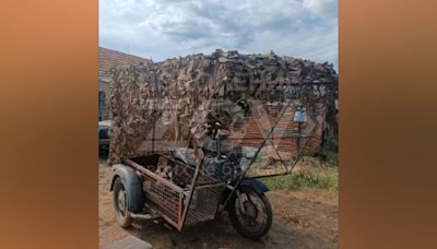 Pictured: Russians make Mad Max modifications to their motorbikes